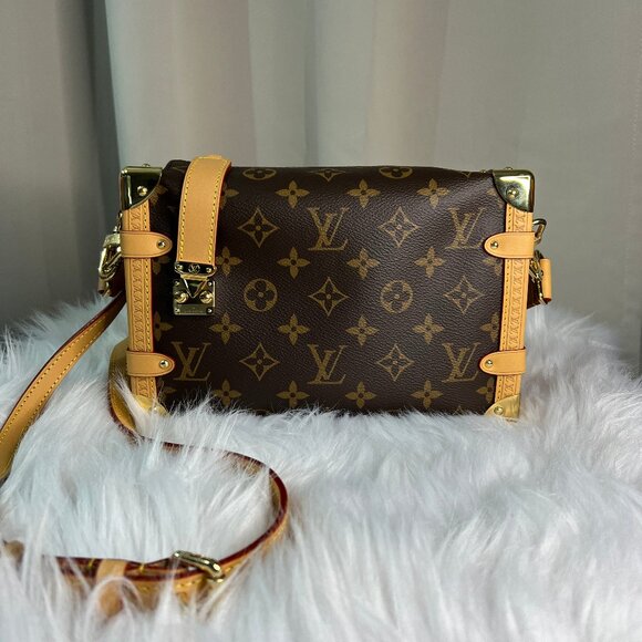 Brand new Louis Vuitton Side Trunk MM Monogram Coated With Leather - Picture 1 of 10